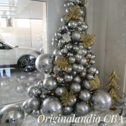 decoracion-globos-gris-plata-granada
